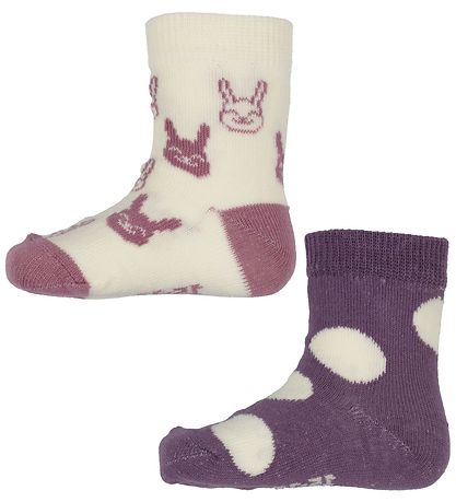 Minymo Socks - 5-Pack - Ochid Haze w. Pattern