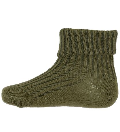 Minymo Socks - 3-Pack - Dark Olive