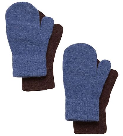 CeLaVi Fäustlinge - Wolle/Nylon - 2er-Pack - China Blue