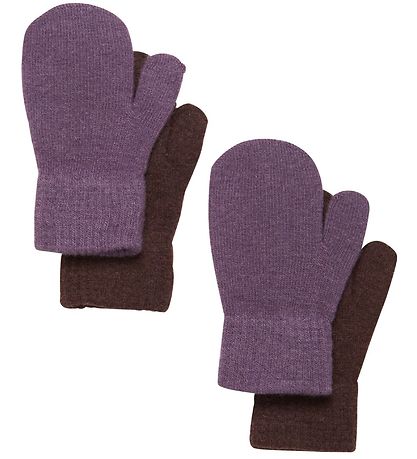 CeLaVi Fäustlinge - Wolle/Nylon - 2er-Pack - Mondlandschaft