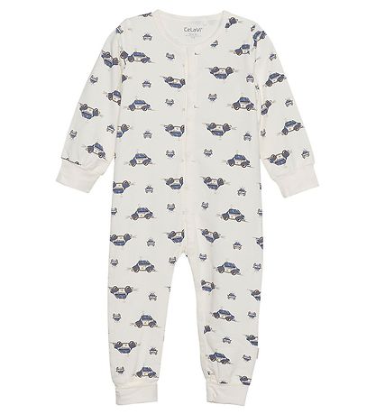 CeLaVi Pyjamasdräkt - Blue Fushion m. Polisbilar