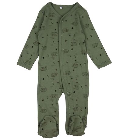 Pippi Jumpsuit - Nightsuit - 2-Pack - Deep Lichen Green