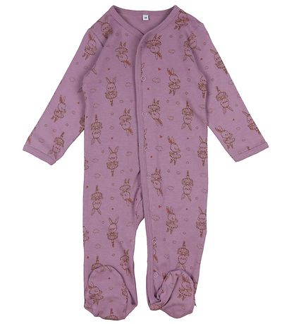 Pippi Baby Strampler - Schlafanzug - 2er-Pack - Dusty Rose