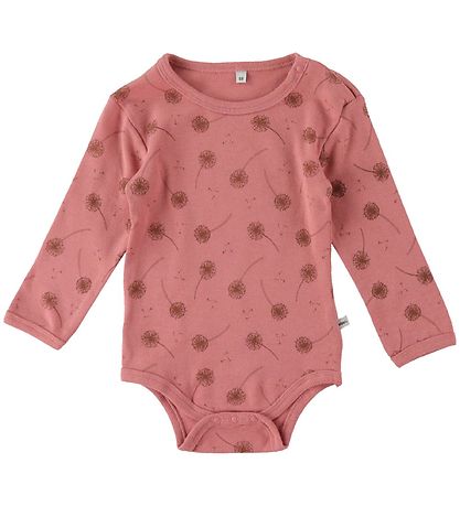 Pippi Bodysuits l/s - 4-Pack - Dusty Rose