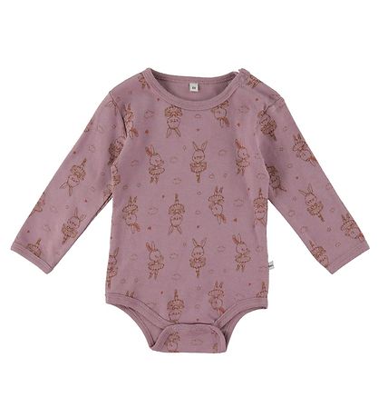 Pippi Baby Bodysuits L/æ - 4-Pack - Dusty Rose