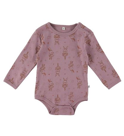 Pippi Bodysuits l/s - 4-Pack - Dusty Rose