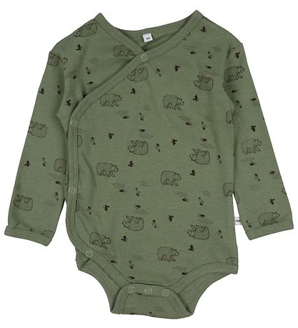 Pippi Baby Samfella L/æ - 4 Pakki - Deep Lichen Green