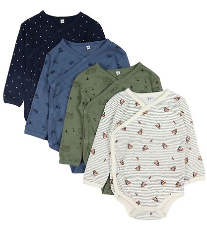 Pippi Baby Samfella L/æ - 4 Pakki - Deep Lichen Green