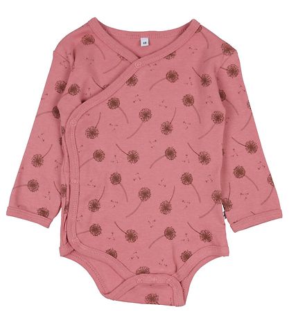 Pippi Baby Bodysuit L/æ - 4-Pack - Dusty Rose