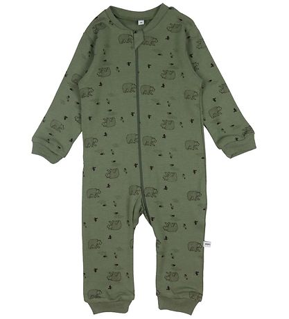 Pippi Baby Strampler - Schlafanzug - 2er-Pack - Deep Lichen Gree
