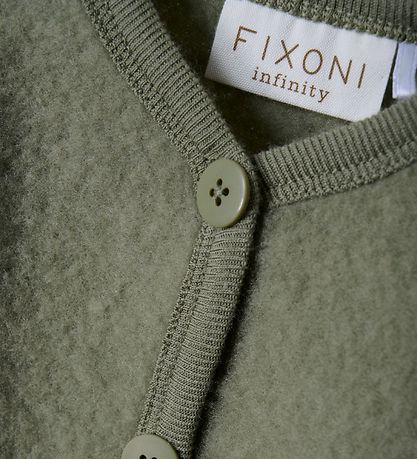 Fixoni Cardigan - Wool - Deep Lichen Green