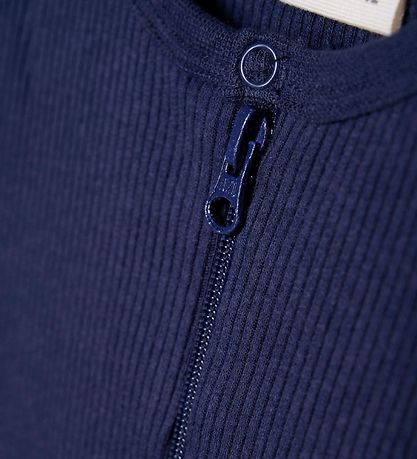 Minymo Strampler - Rib - Dark