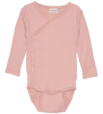 Minymo Wrap samfella L/æ - Rib - Misty Rose