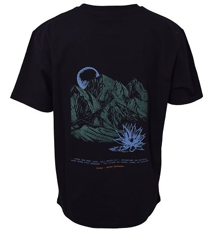 Hound Stuttermabolur - Tee - Svart