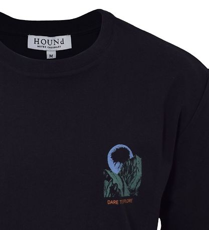 Hound Stuttermabolur - Tee - Svart