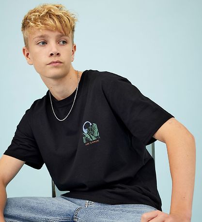 Hound Stuttermabolur - Tee - Svart