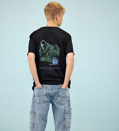 Hound Stuttermabolur - Tee - Svart