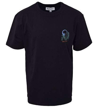 Hound Stuttermabolur - Tee - Svart