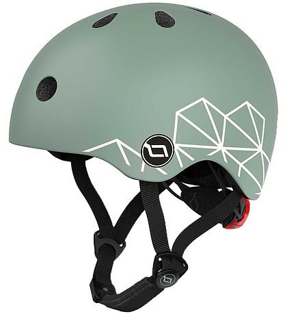 Scoot and Ride Bicycle Helmet - Green Lines