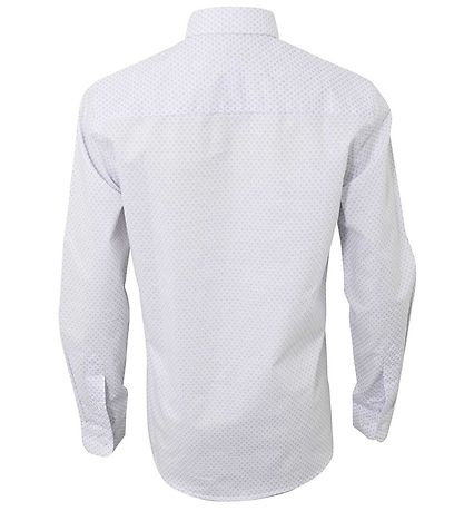 Hound Overhemd - Overal Print - Wit m. Blauw