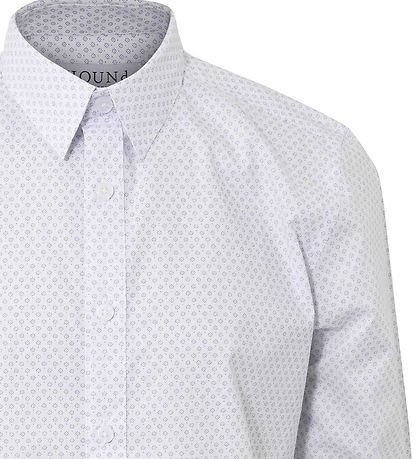 Hound Overhemd - Overal Print - Wit m. Blauw