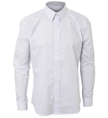 Hound Overhemd - Overal Print - Wit m. Blauw