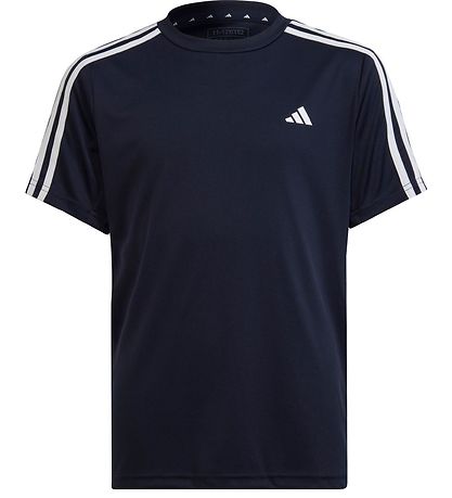 adidas Performance Stuttermabolur - U TR-ES 3S T - Dökkblátt/Hví