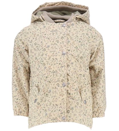 Wheat Lightweight Jacket w. Fleece - Gry - Wild Flowers