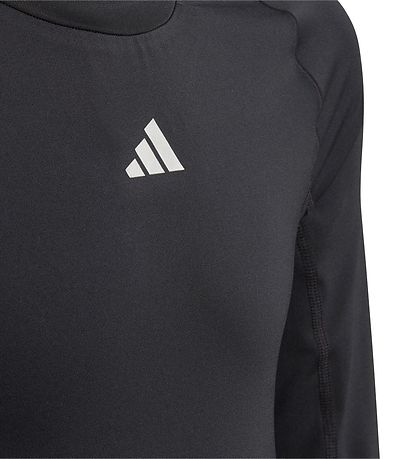 adidas Performance Stuttermabolur - TF LS Tee Y - Svart