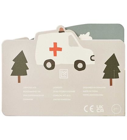 Liewood Baby Book - Jade - Vehicles/Dove Blue