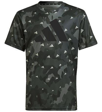 adidas Performance T-shirt - U TR-ES AOP T - Grey/Black