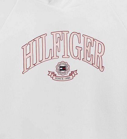 Tommy Hilfiger Hettupeysa - Hilfiger Varsity - White