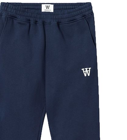 Wood Wood Sweatpants - Cal AA - Navy