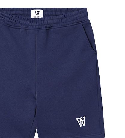 Wood Wood Sweat Shorts - Jax AA - Navy
