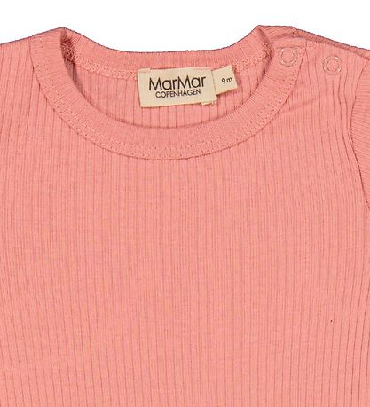 MarMar Bodysuit s/s - Rib - Modal - Pink Delight