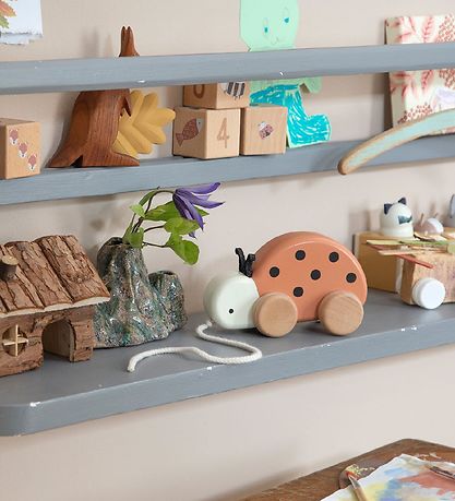 Sebra Pull Along Toy - Wood - The Ladybug Luca
