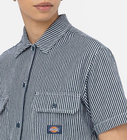 Dickies Shirt - Hickory per Hickory - Blue/White Striped