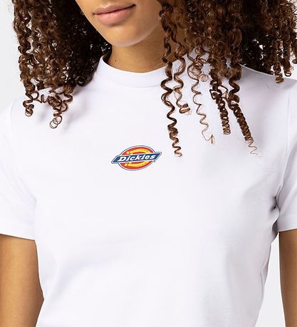 Dickies Stuttermabolur - Maple Dalur Tee - Hvítur