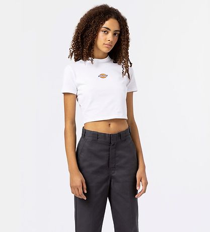Dickies Stuttermabolur - Maple Dalur Tee - Hvítur