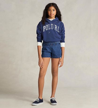 Polo Ralph Lauren Kapuzenpullover - Uhr Hill - Navy m. Weiß