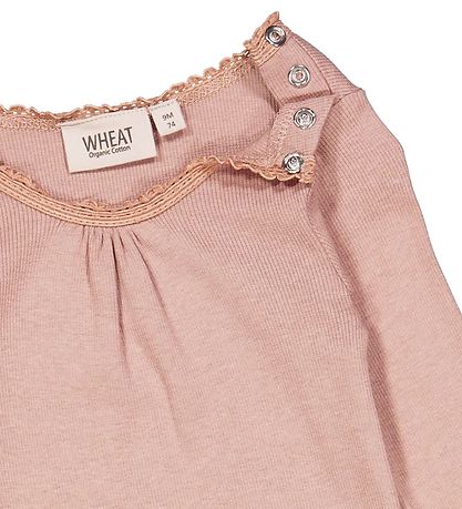 Wheat Bodysuit L/æ - Rib - Lace - Rose Dawn