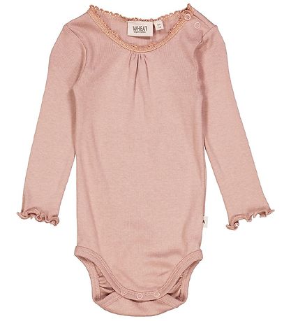 Wheat Bodysuit L/æ - Rib - Lace - Rose Dawn
