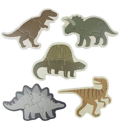 A Little Lovely Company Jigsaw Puzzle - 5-I-1 - Dinosaur