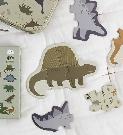 A Little Lovely Company Jigsaw Puzzle - 5-I-1 - Dinosaur