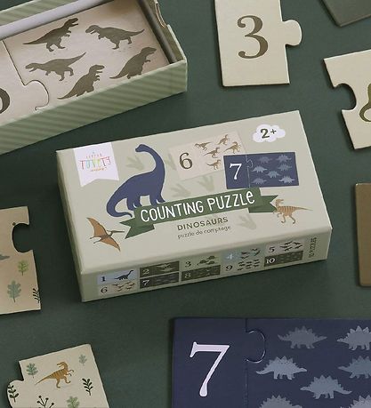A Little Lovely Company Puzzle Game w. Numbers 1-10 - Dinosaur