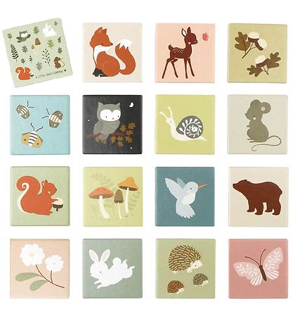 A Little Lovely Company Memory Game - 30 Bricks - Forest Friends
