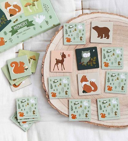 A Little Lovely Company Memory Game - 30 Bricks - Forest Friends