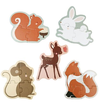 A Little Lovely Company Jigsaw Puzzle - 5-I-1 - Forest Friends