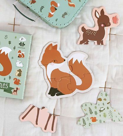 A Little Lovely Company Jigsaw Puzzle - 5-I-1 - Forest Friends