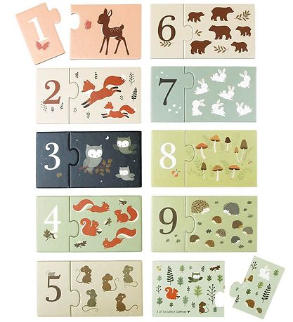 A Little Lovely Company Puzzle Game w. Numbers 1-10 - Forest Fri